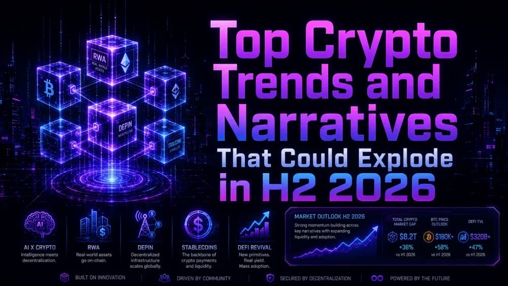 Top Crypto Trends and Narratives That Could Explode in H2 2026