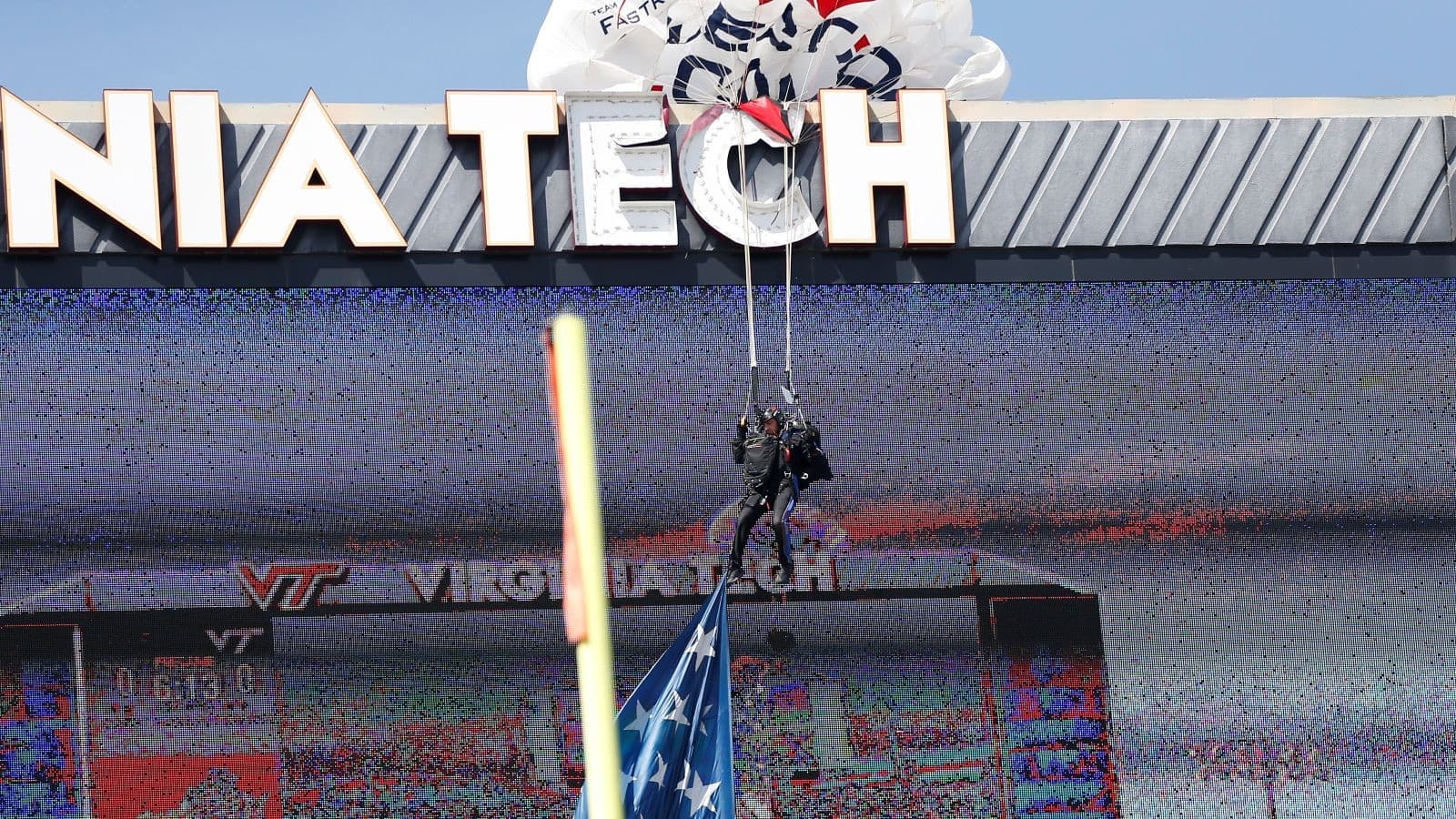 Parachutist Who Crashed Into Virginia Tech Scoreboard Speaks Out On Terrifying Situation