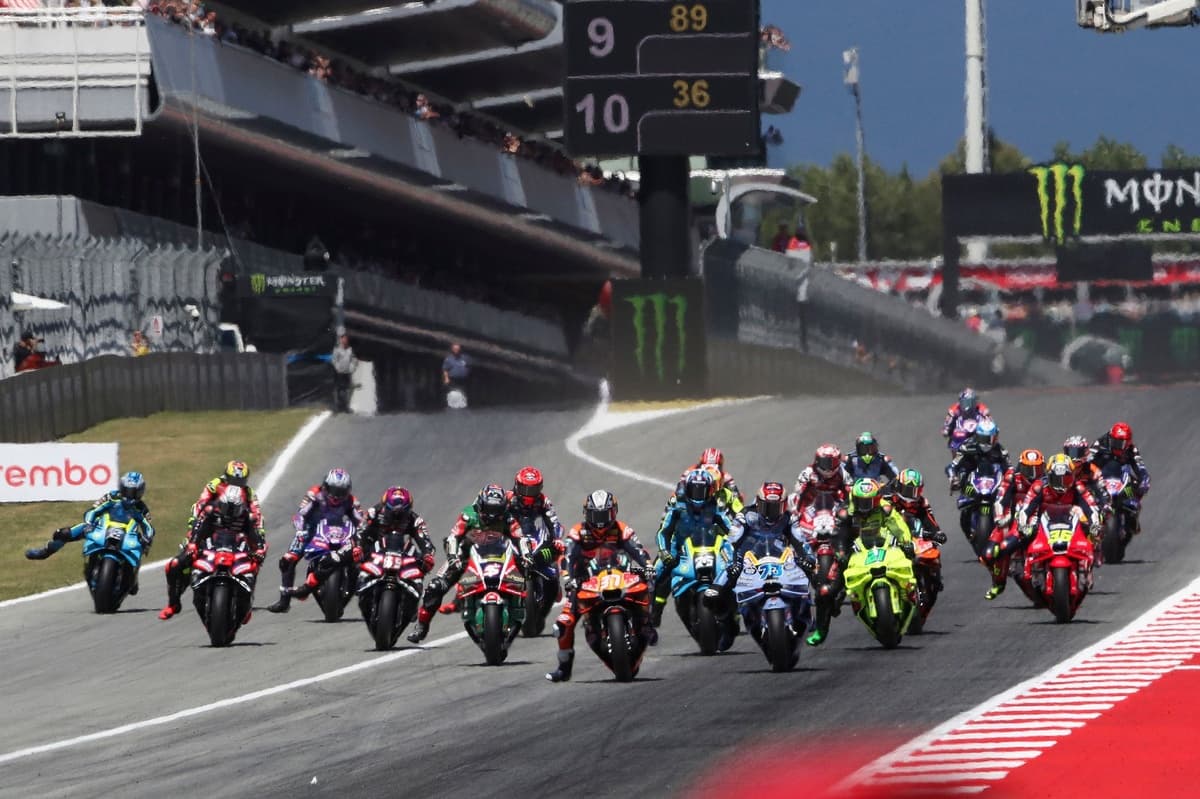 MotoGP Catalan GP: Marquez beats Acosta to sprint win as Martin crashes