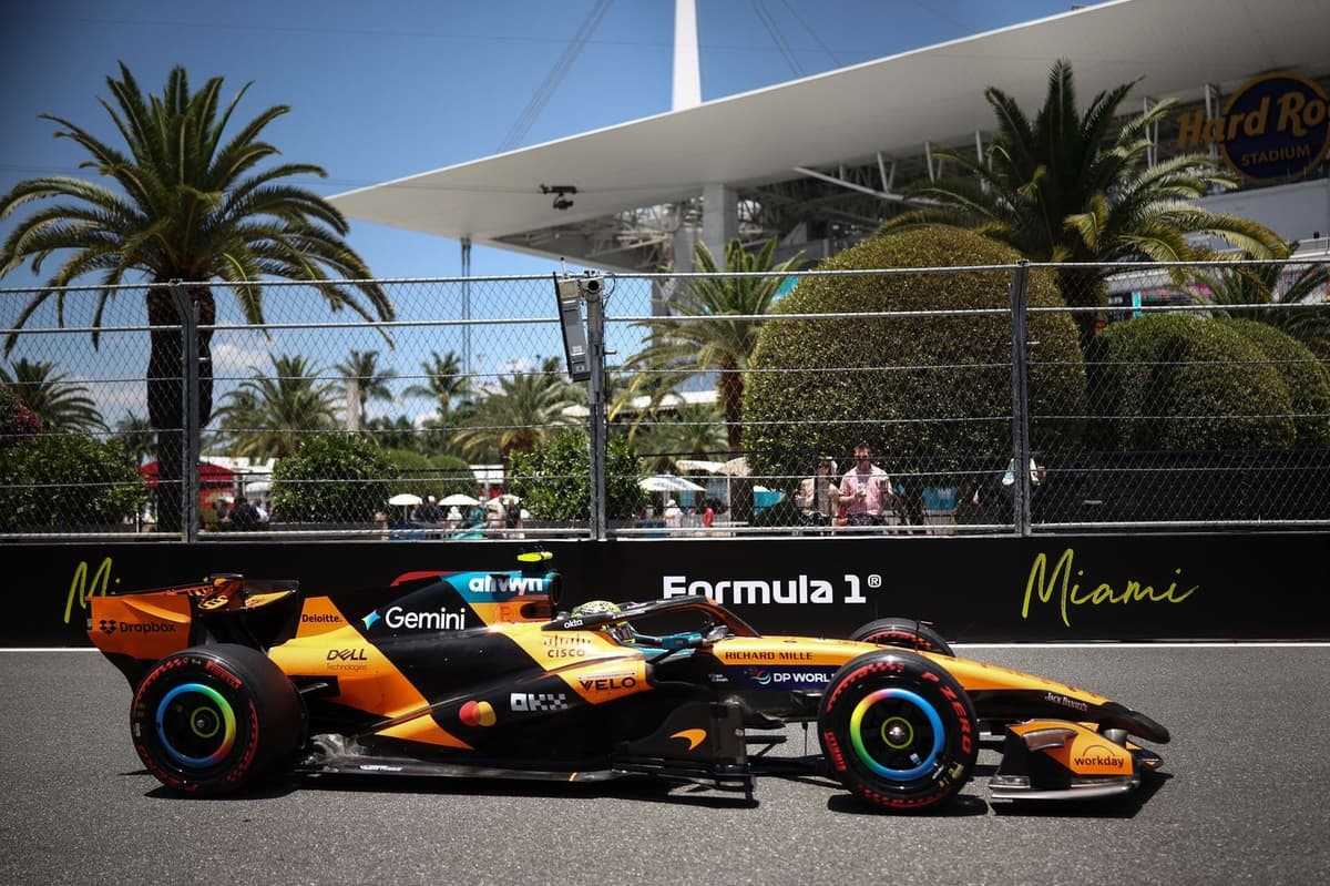 F1 Miami GP: Lando Norris beats Kimi Antonelli to sprint race pole with upgraded McLaren