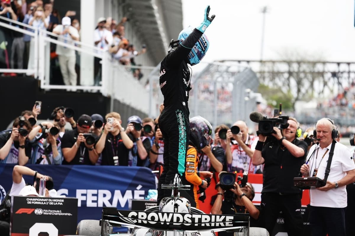 F1 Canadian GP: George Russell beats Kimi Antonelli to last-gasp Canada F1 pole