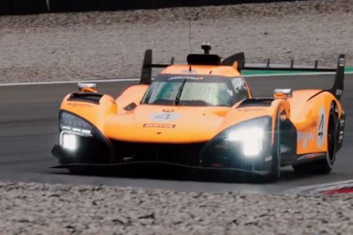 McLaren's LMDh prototype hits the track for the first time