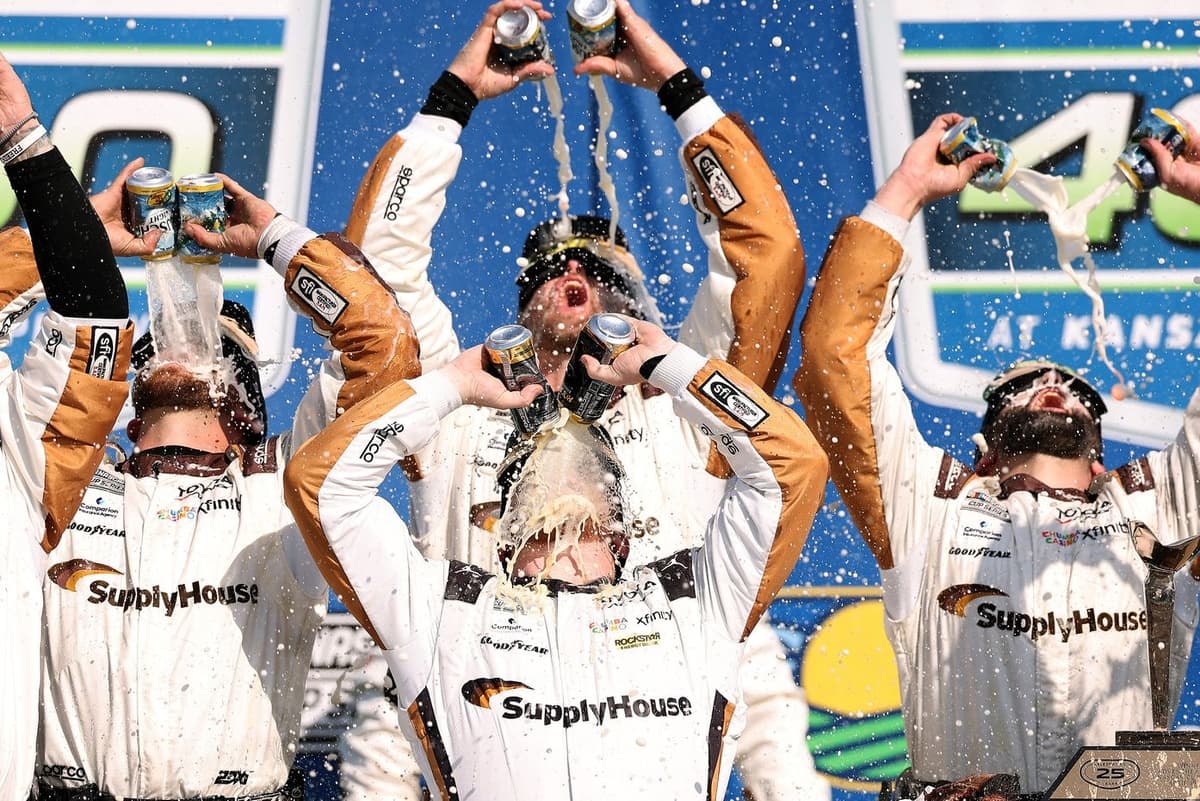 Tyler Reddick is doing Dale Earnhardt things after Kansas Cup win