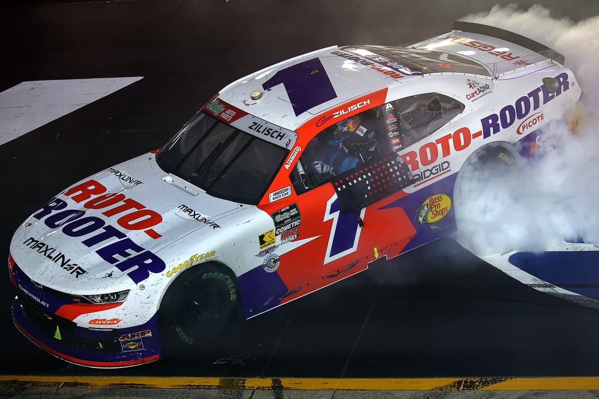 Connor Zilisch fends off Kyle Larson to win Bristol NASCAR O'Reilly race