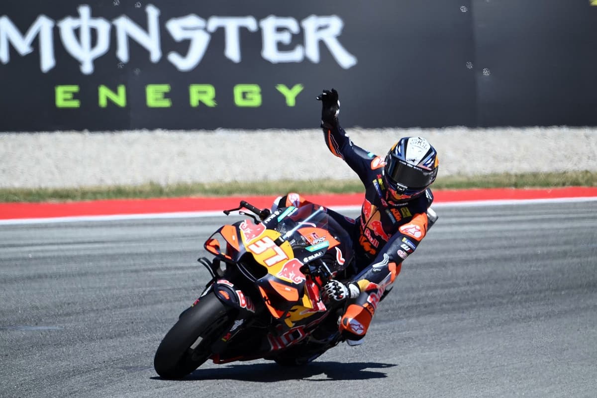 MotoGP Catalan GP: Acosta claims pole as Bezzecchi and Martin crash in qualifying