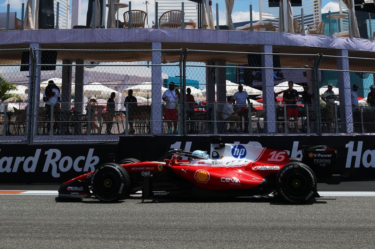 F1 Miami GP: Leclerc pips Verstappen to top practice, as reliability issues hit Antonelli