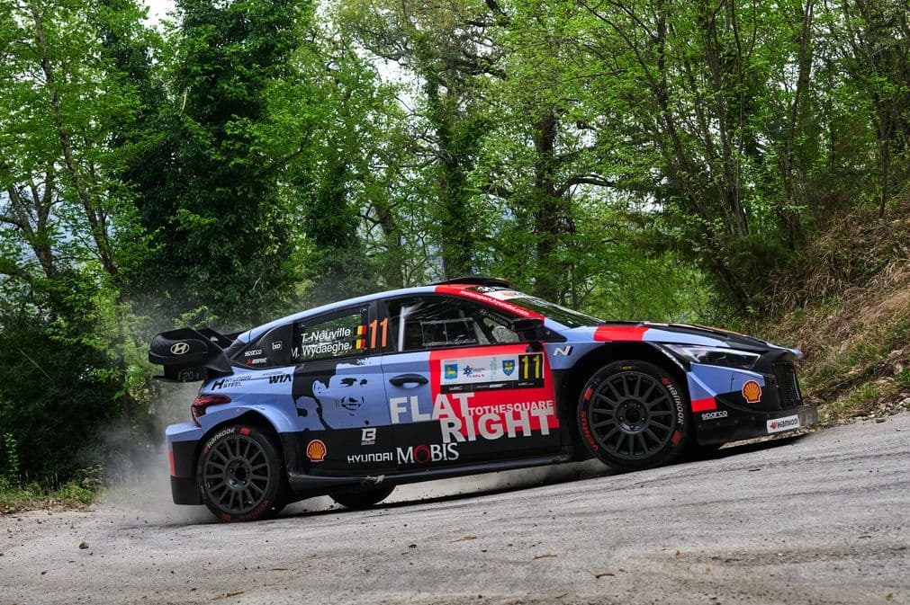 WRC Croatia: Neuville nibbles at Pajari’s lead, Fourmaux crashes out