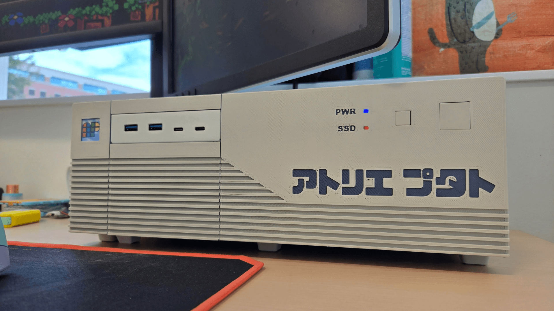 Enthusiast builds 3D-printed retro PC case and shares the files so you can print it yourself — design fits ITX mobo and ATX PSU, comes with front 3.5-inch bay for USB ports