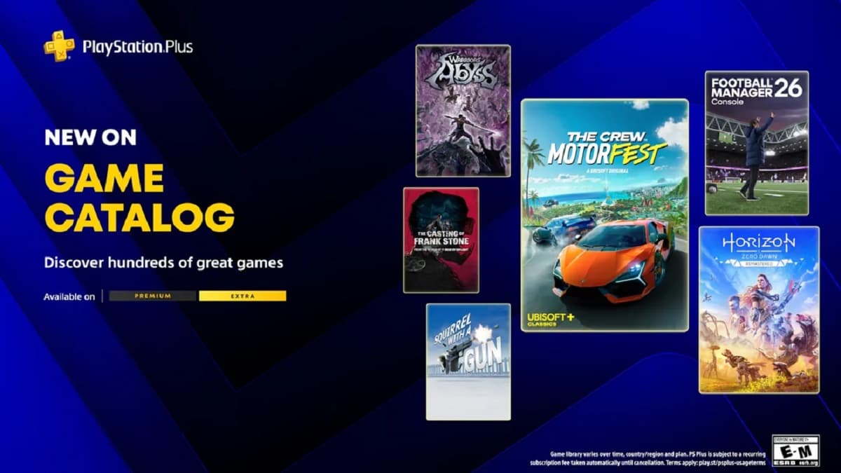 The Crew Motorfest, Horizon Zero Dawn Remastered and Squirrel With a Gun Headline the April 2026 Batch of PS Plus Extra Games