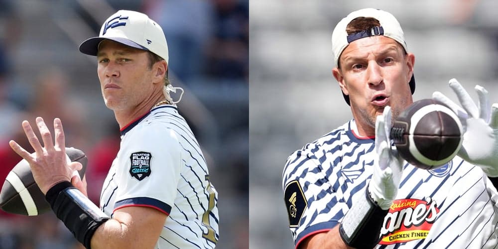 Tom Brady & Rob Gronkowski Return to Field for Fanatics Flag Football Classic
