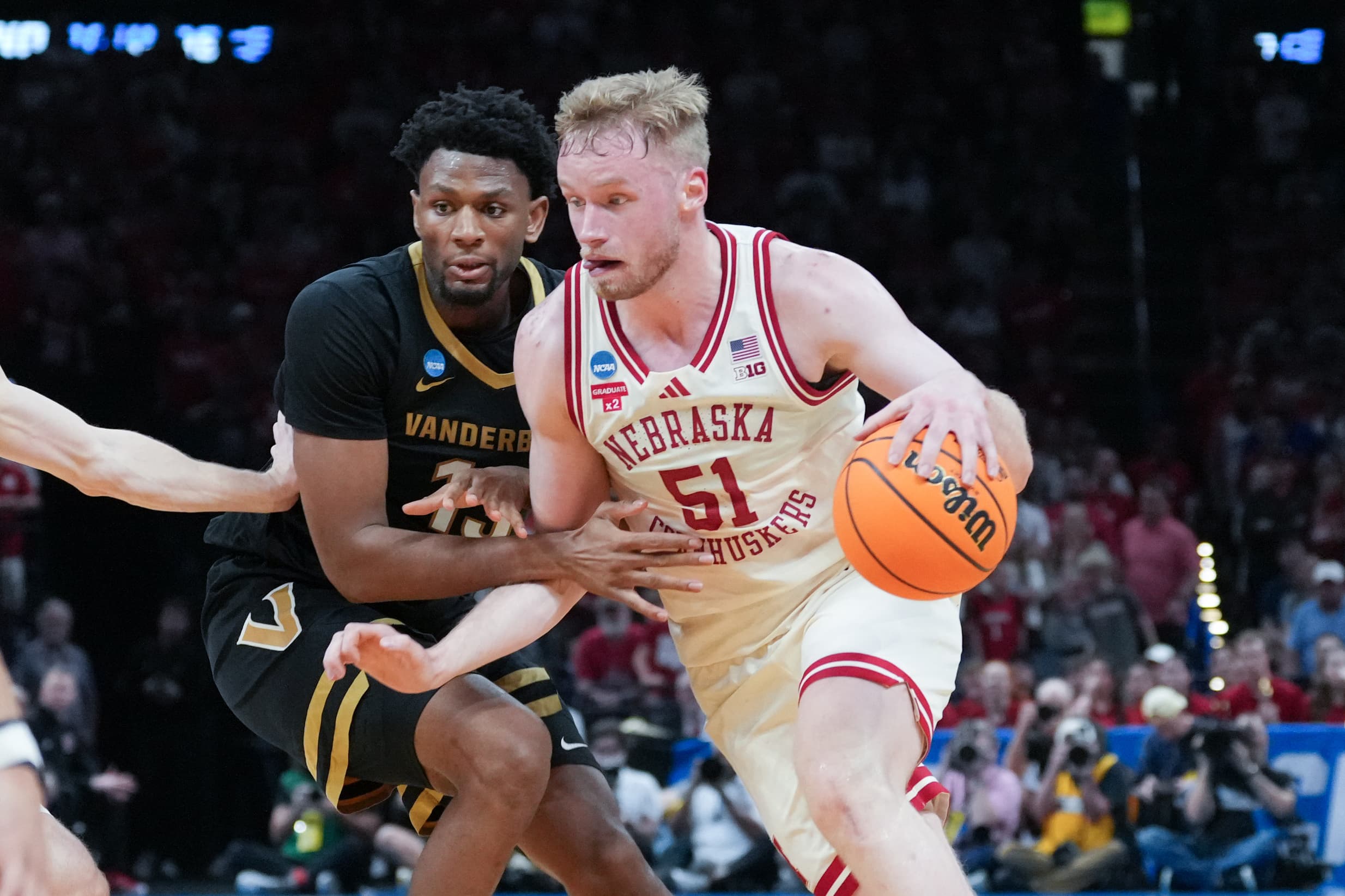 Nebraska wins thriller over Vanderbilt with late go-ahead bucket to advance to Sweet 16, keep dream season alive