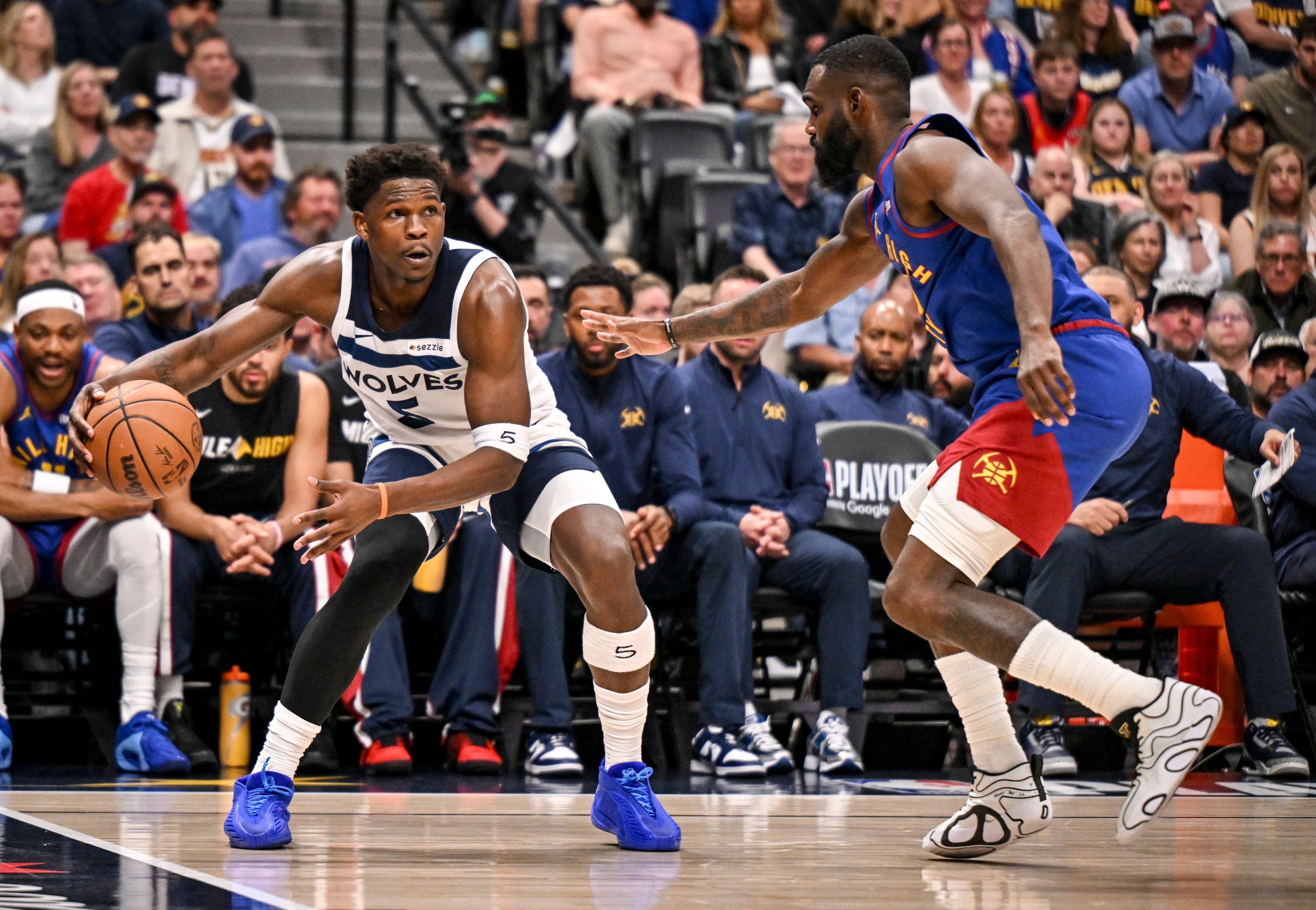 NBA playoffs: Timberwolves climb out of 19-point hole to knock off Nuggets, even series