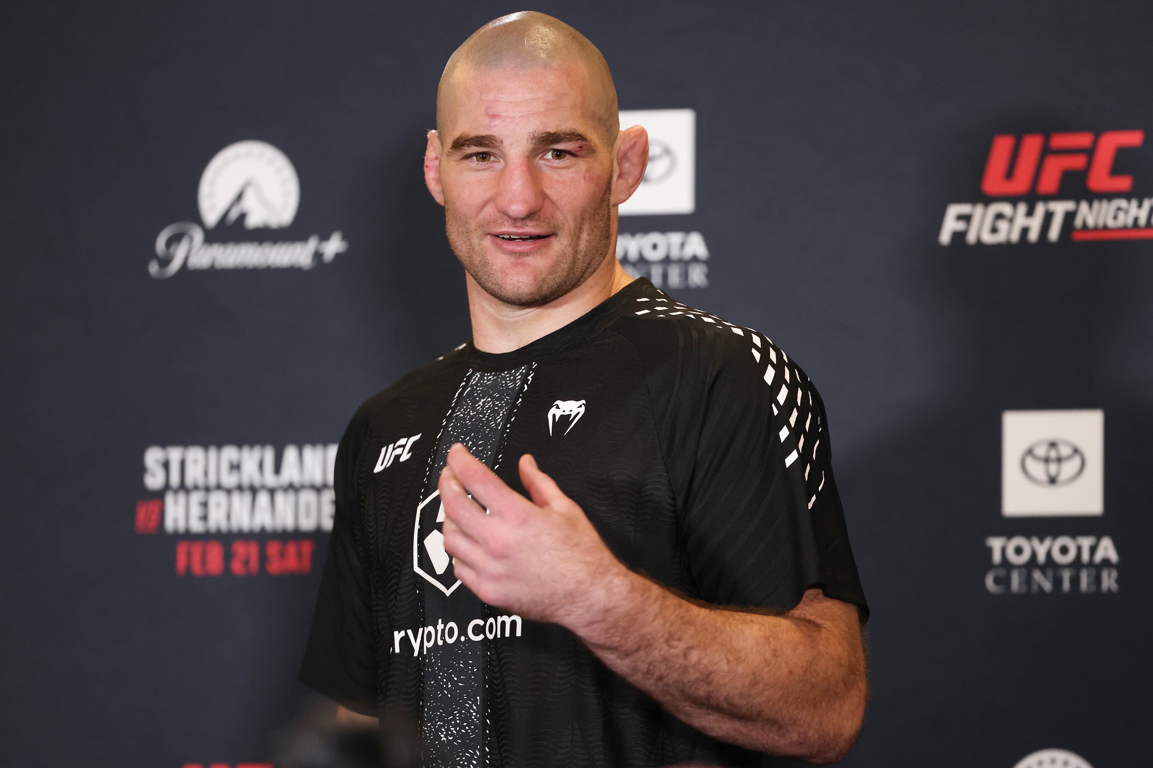 Don't worry, Sean Strickland isn't going to shoot Khamzat Chimaev in the lead-up to UFC 328