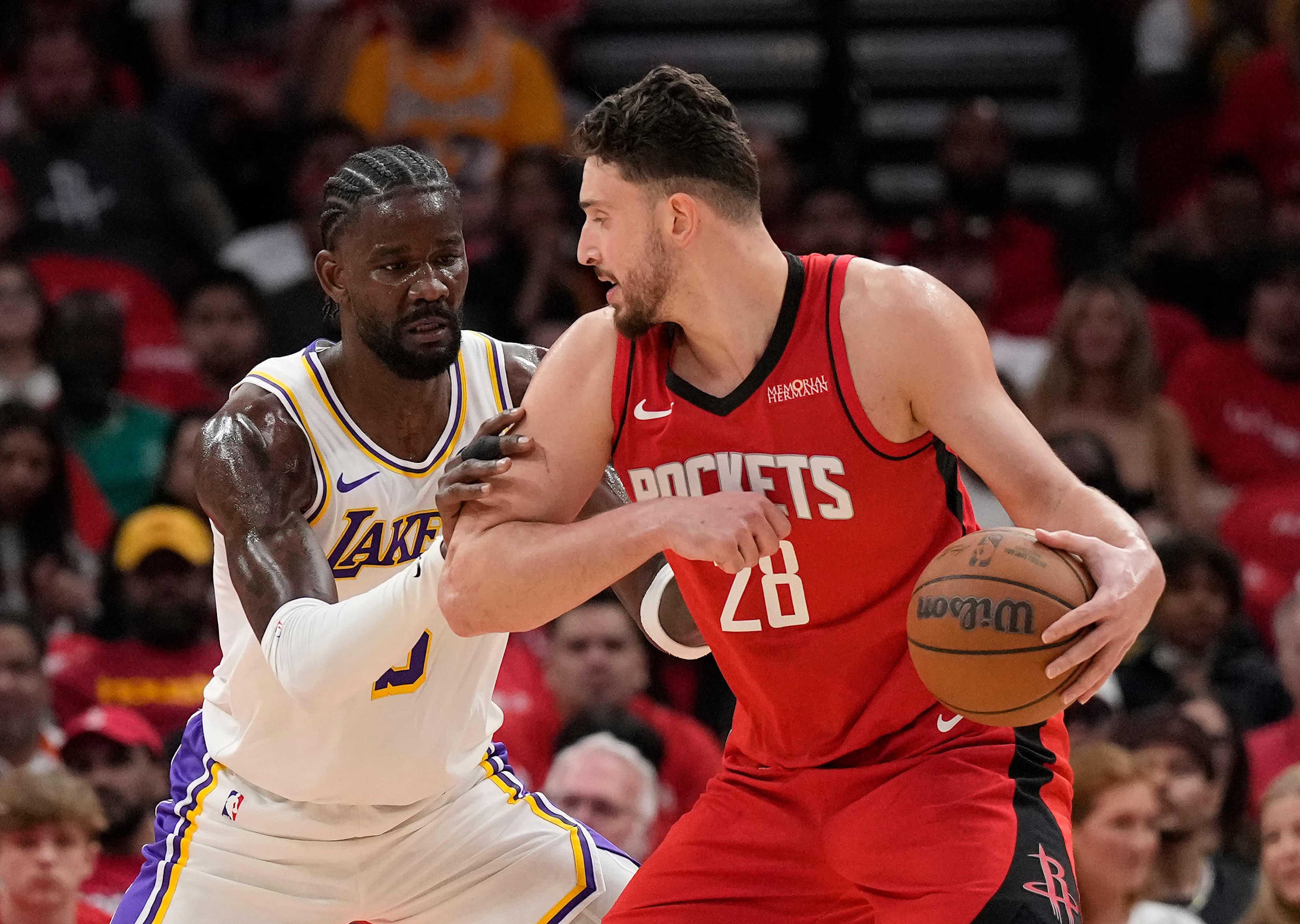 Rockets survive without Kevin Durant, dominate Lakers in Game 4 after Deandre Ayton's ejection to avoid sweep