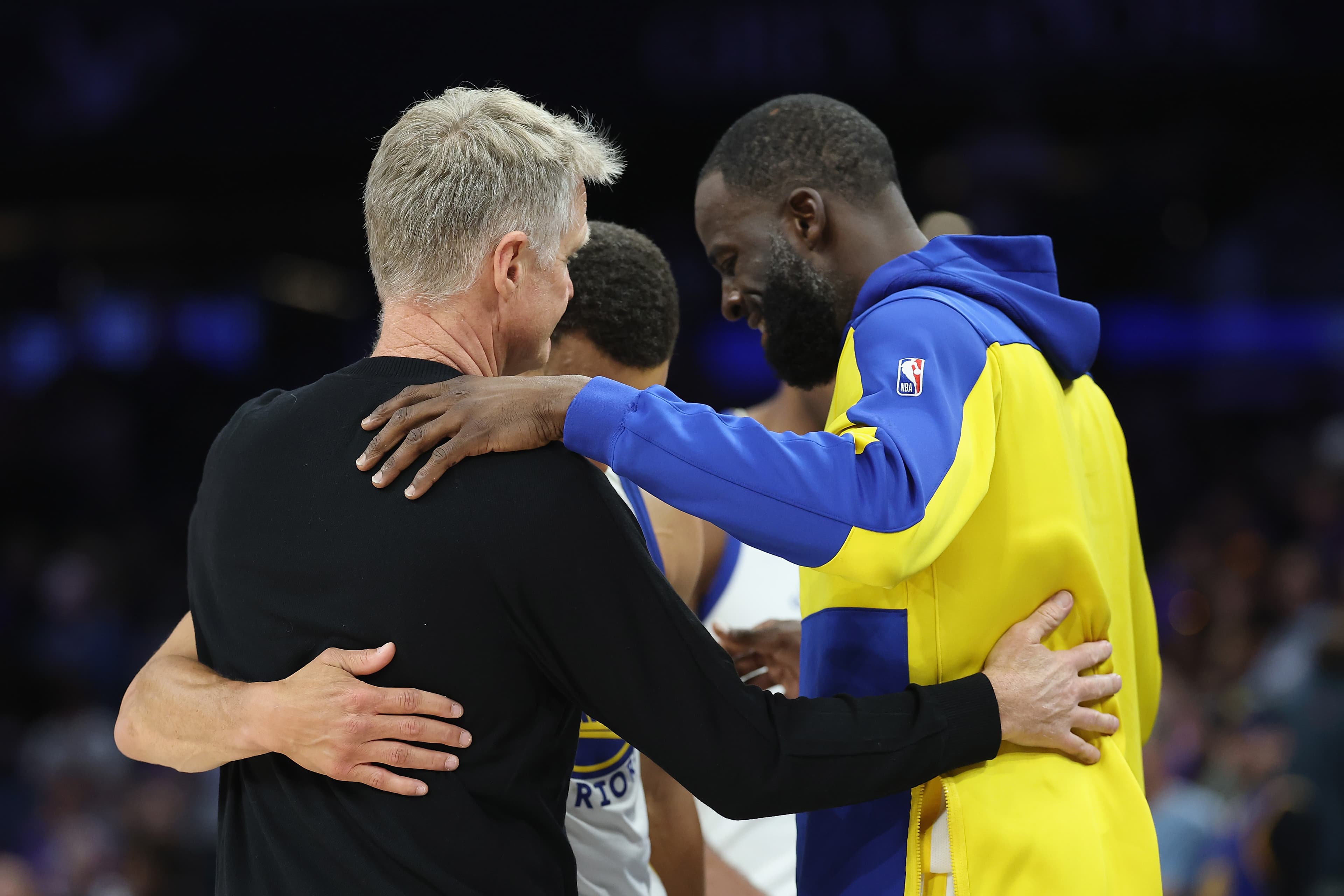 Mic catches Steve Kerr telling Stephen Curry and Draymond Green, 'I don't know what's going to happen next,' as Warriors head into uncertain future
