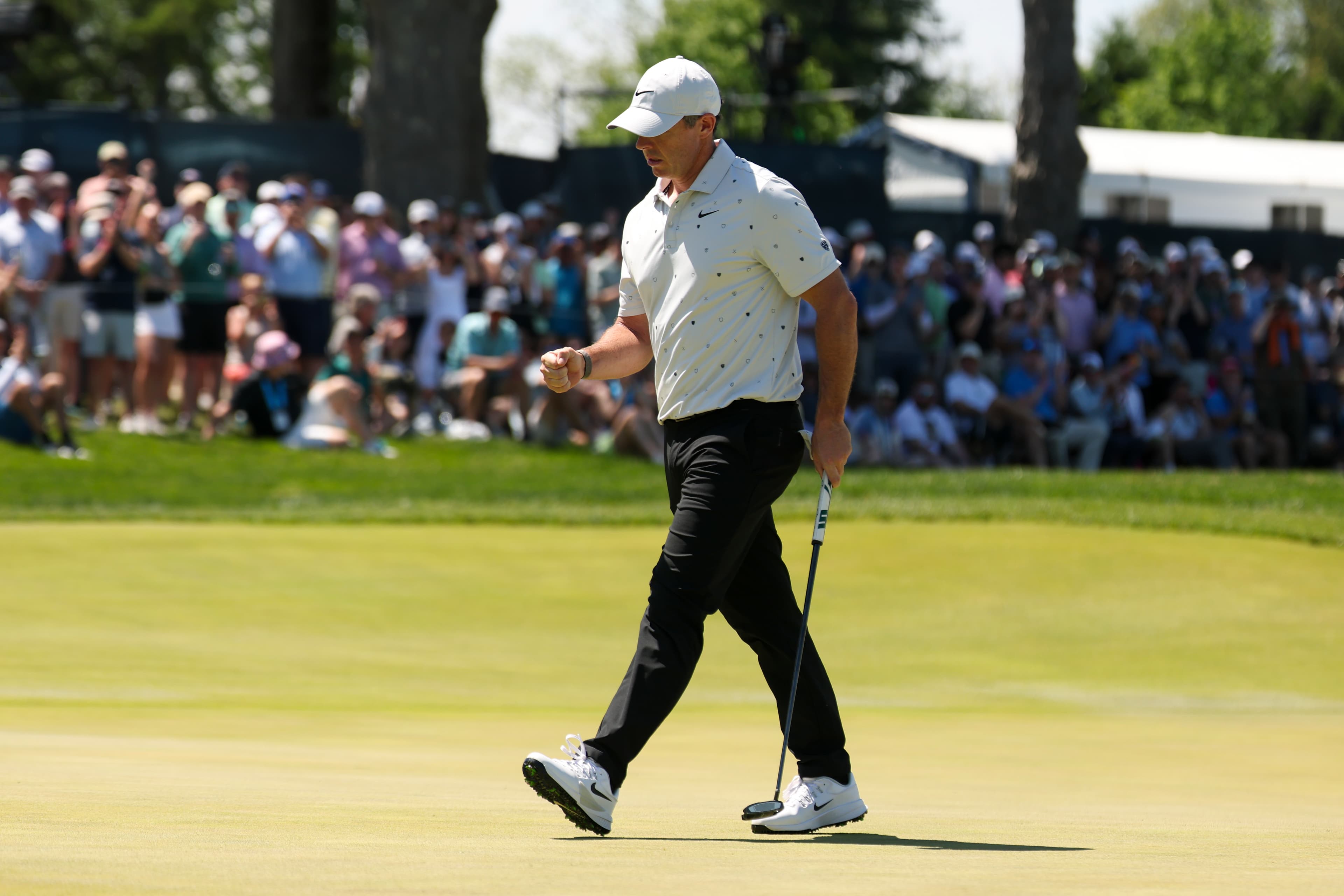 PGA Championship: Rory McIlroy storms back as Mother Nature provides a gift