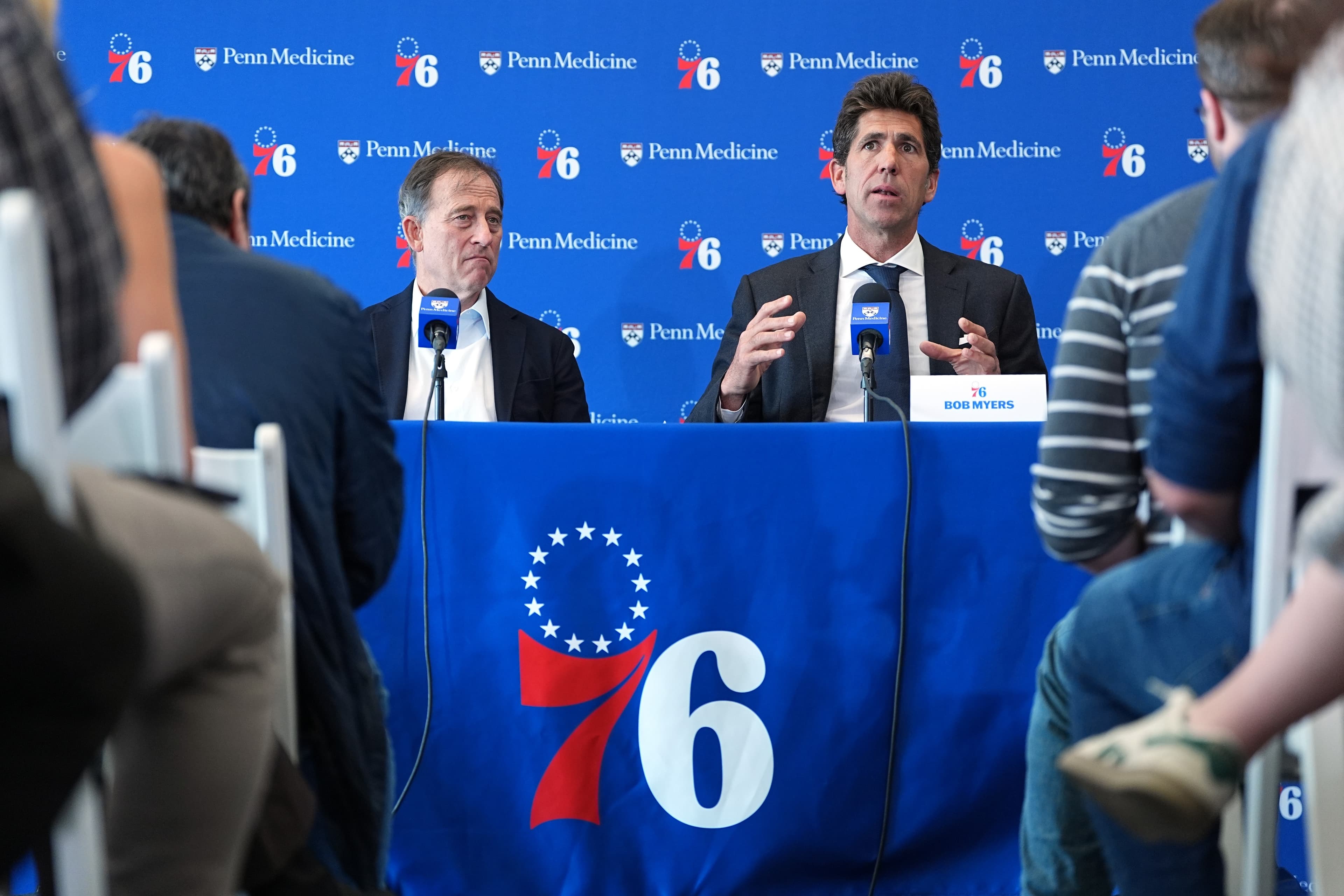Bob Myers, Josh Harris address Jared McCain trade; 76ers weighing if 3-max-player roster can still deliver NBA title