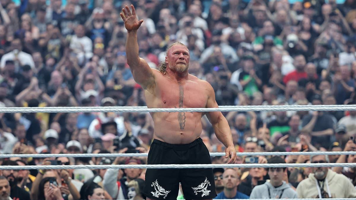 WWE icon Brock Lesnar retires immediately after WrestleMania 42 defeat as he bursts into tears