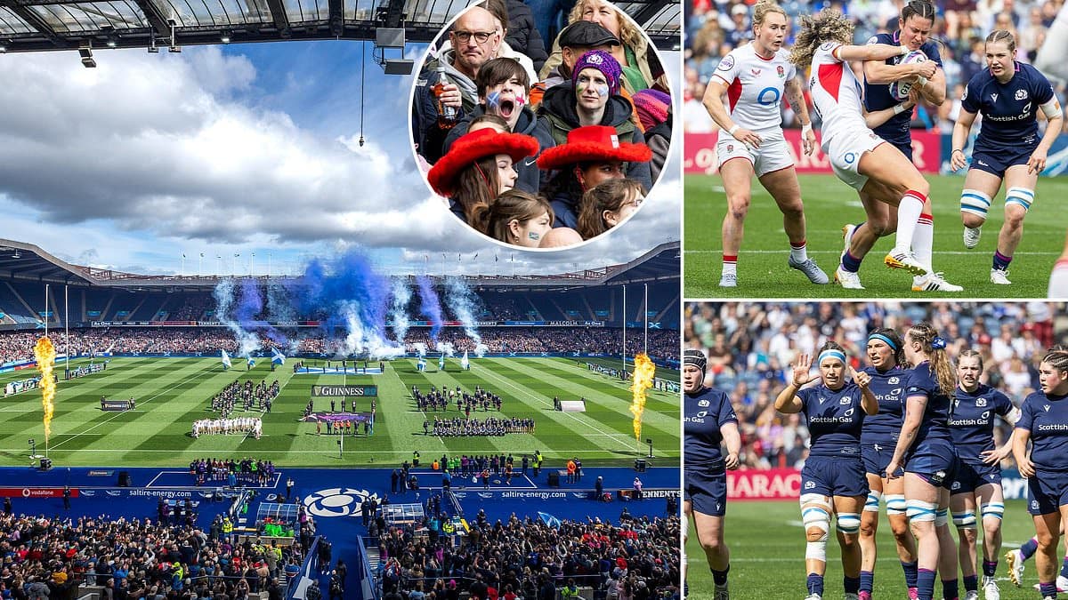On The Road joins a record crowd at Murrayfield ... but Scots can only marvel at the shock and awe of world champions England