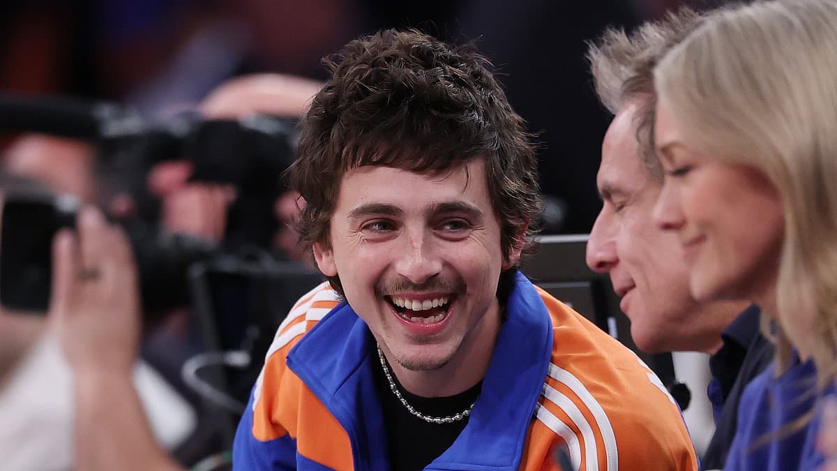 Timothee Chalamet leads A-listers watching Knicks suffer NBA playoff defeat... but girlfriend Kylie Jenner is nowhere in sight at MSG