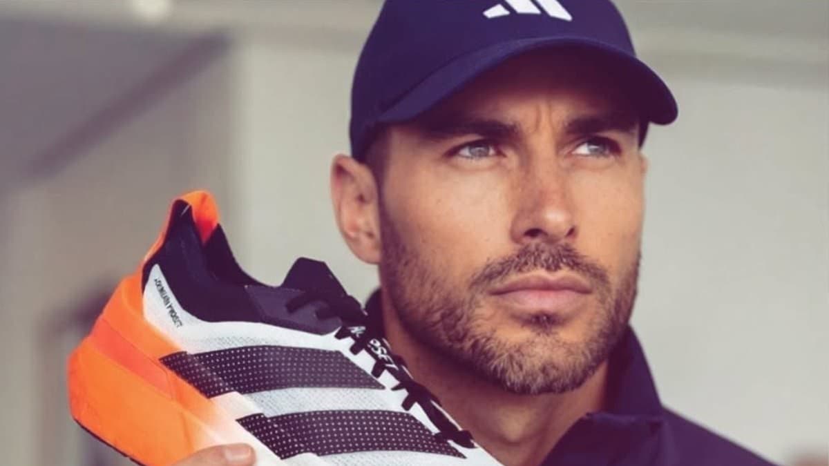Katie Price's husband Lee Andrews posts bizarre AI image of himself as the new face of Adidas after claiming he's buying Chelsea football club