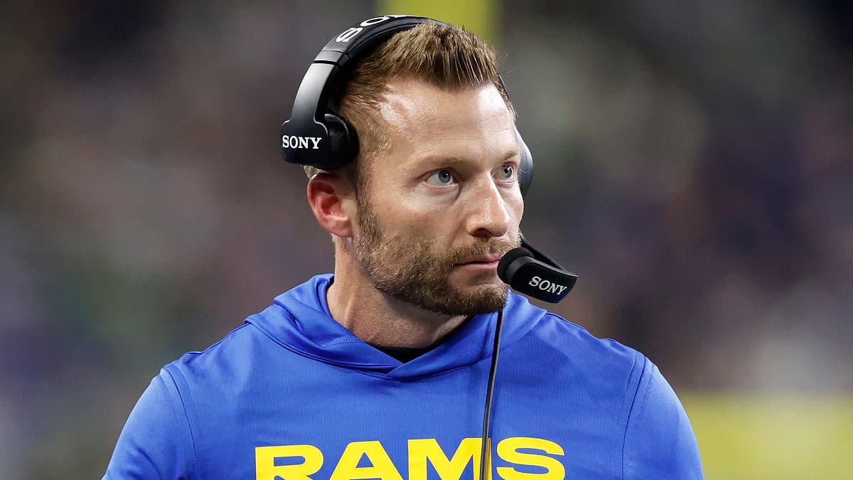 LA Rams coach Sean McVay breaks silence on awkward viral moment after shock move for Ty Simpson