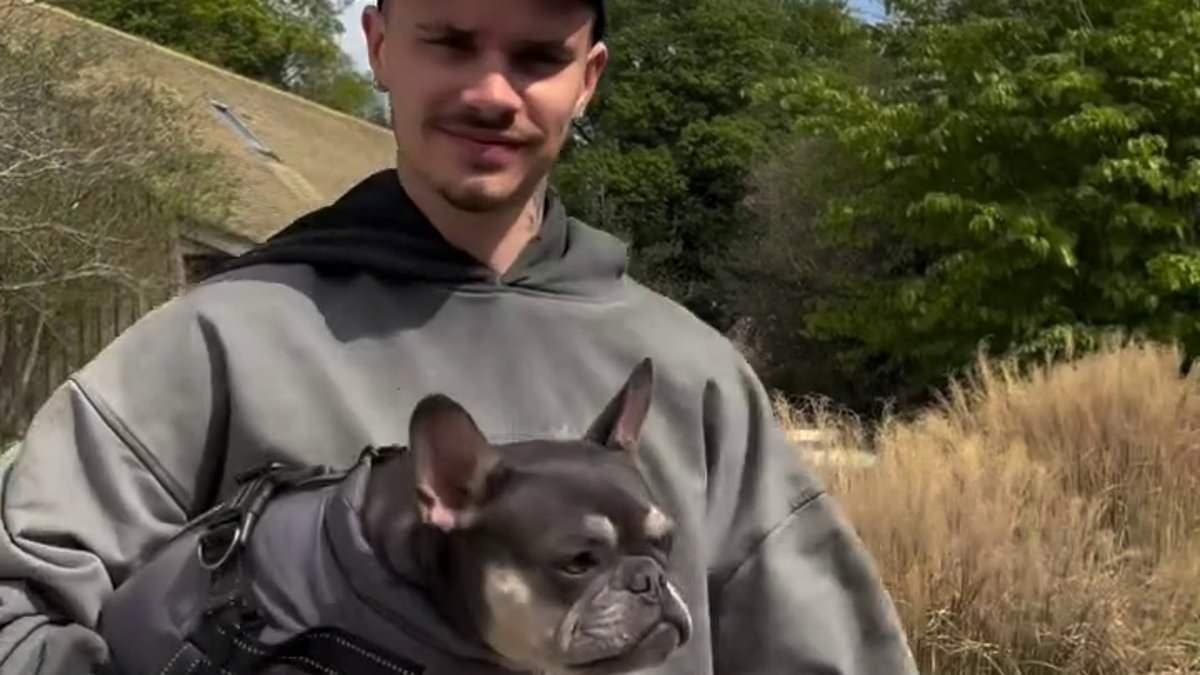 Romeo Beckham and girlfriend Kim Turnbull give fans a tour of David and Victoria's £12M Cotswolds mansion before stripping for romantic sauna session