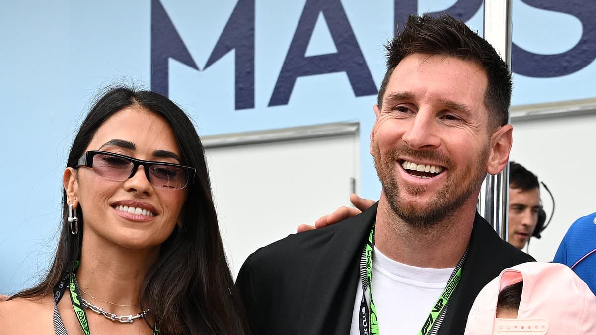 Lionel Messi and wife Antonella lead A-list stars at Miami Grand Prix... as Jimmy Fallon, Rafael Nadal and DJ Khaled arrive for F1 showpiece