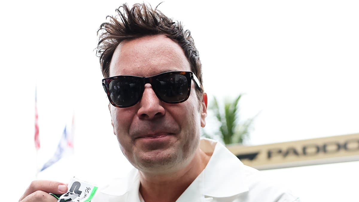 Jimmy Fallon's bizarre antics irk F1 icon in painful Miami Grand Prix interview: 'Don't do that again'