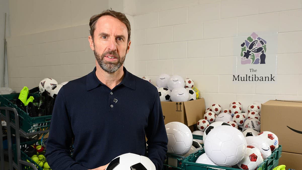Gareth Southgate says families 'can't afford to buy kit' to take part in sport and PE lessons - with two in five lower-income parents saying they had to give up football