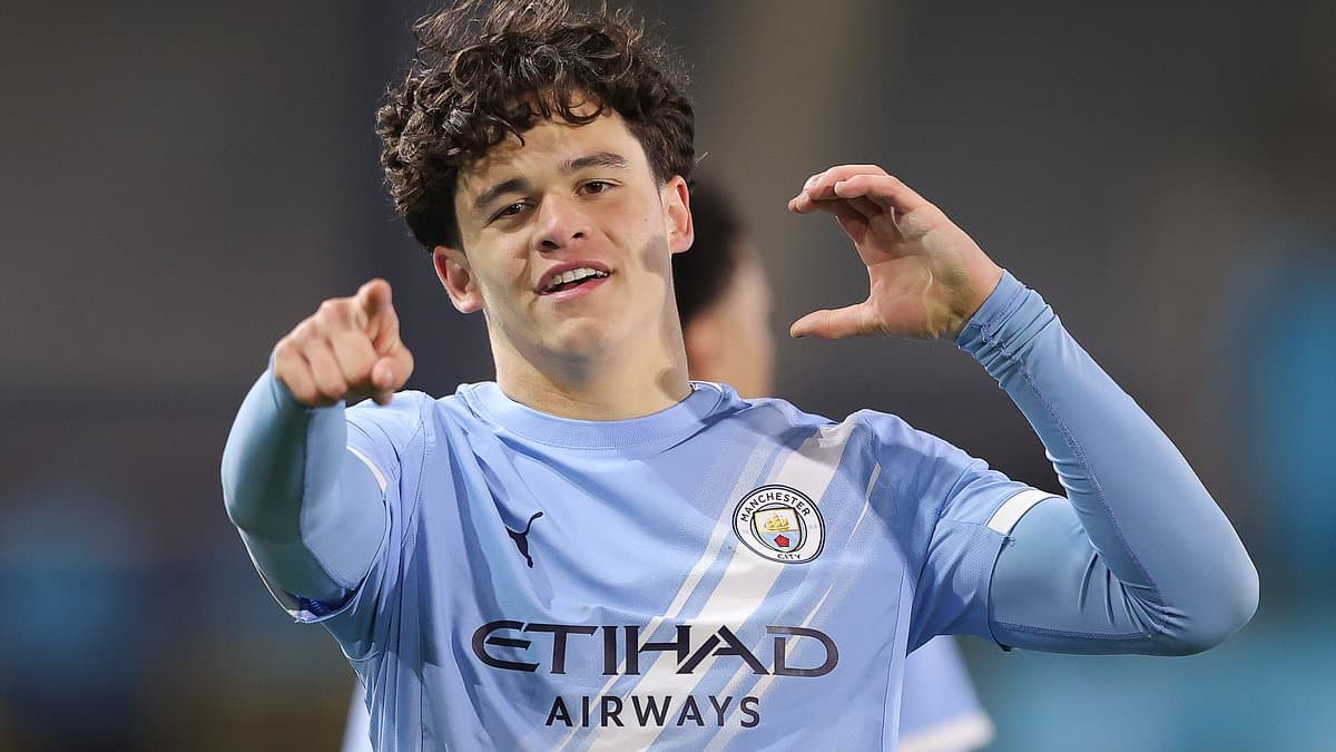Manchester City academy star learning off Erling Haaland reveals how battle with crosstown rival is driving him on before FA Youth Cup final