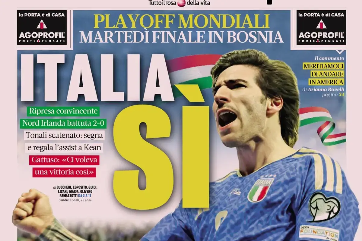 Today’s Papers: Italy in the final, Tonali and Kean to thank, it’s not over