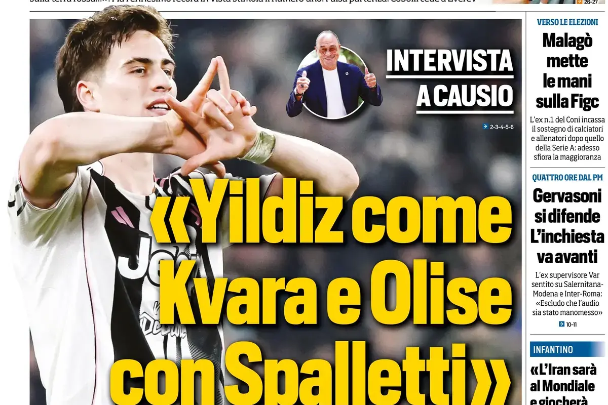 Today’s Papers: Forza Calcio, Malagò progress, Gervasoni deposition