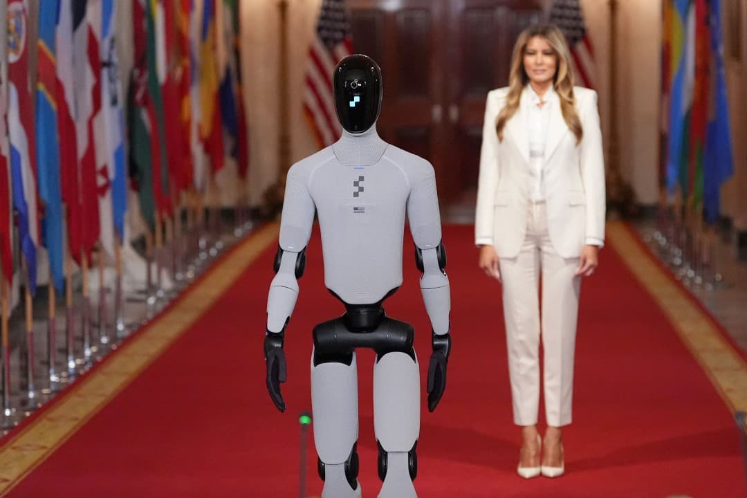 Melania Trump Welcomes AI Robot to White House