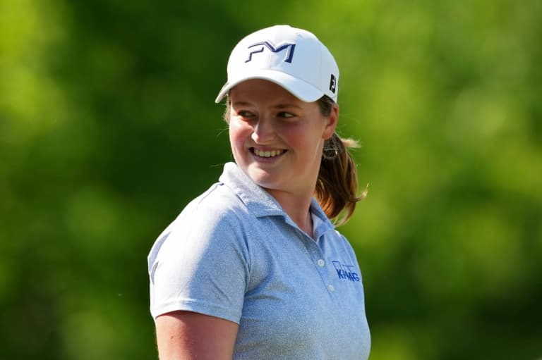 Rising star Woad in charge at LPGA Queen City Championship