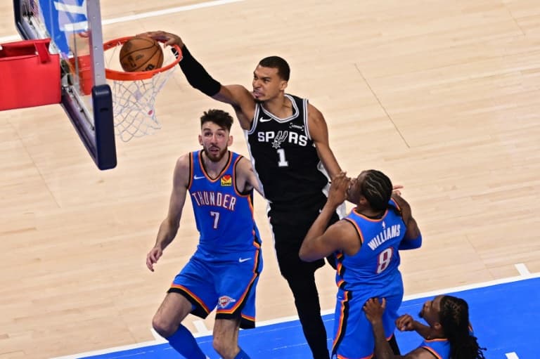 Wembanyama dazzles as Spurs top Thunder in double-overtime thriller