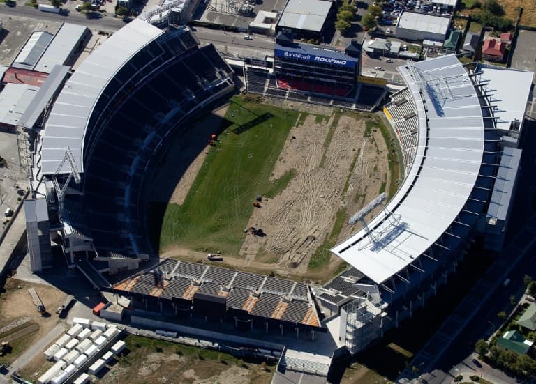 Stadium that was symbol of NZ post-quake rebuild to hold first match