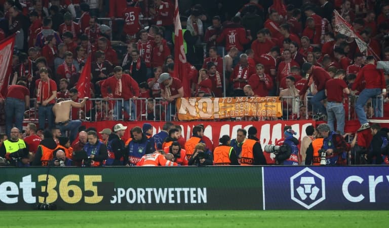 Bayern fined but avoid fan ban over Champions League crowd incident