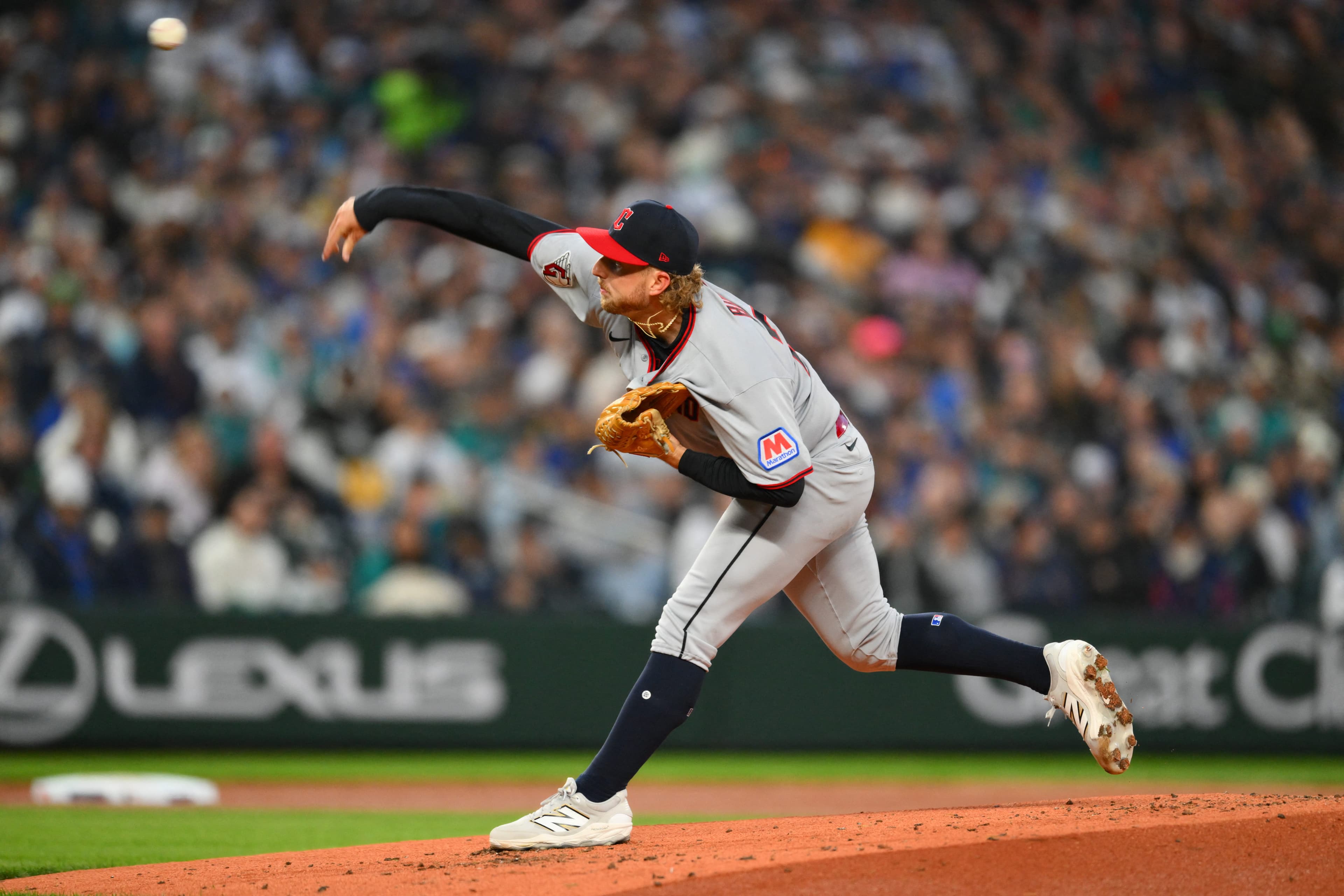 Guardians starting pitcher Tanner Bibee looks to Sonny Gray as example