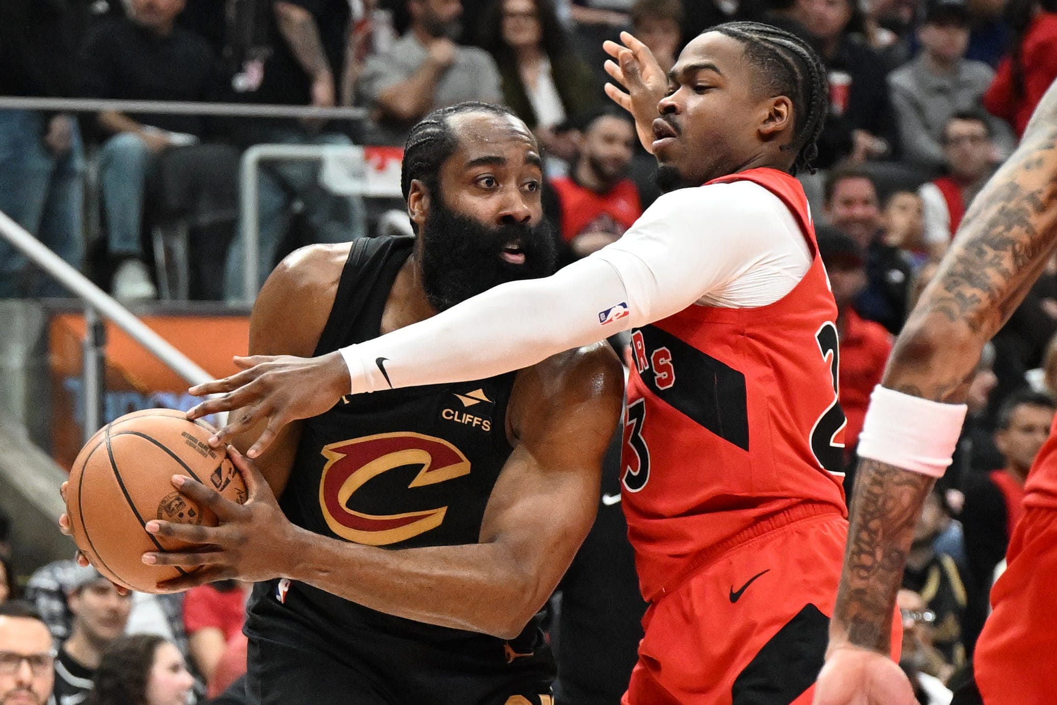 Donovan Mitchell, James Harden struggle vs Raptors, must lead Cavs rebound