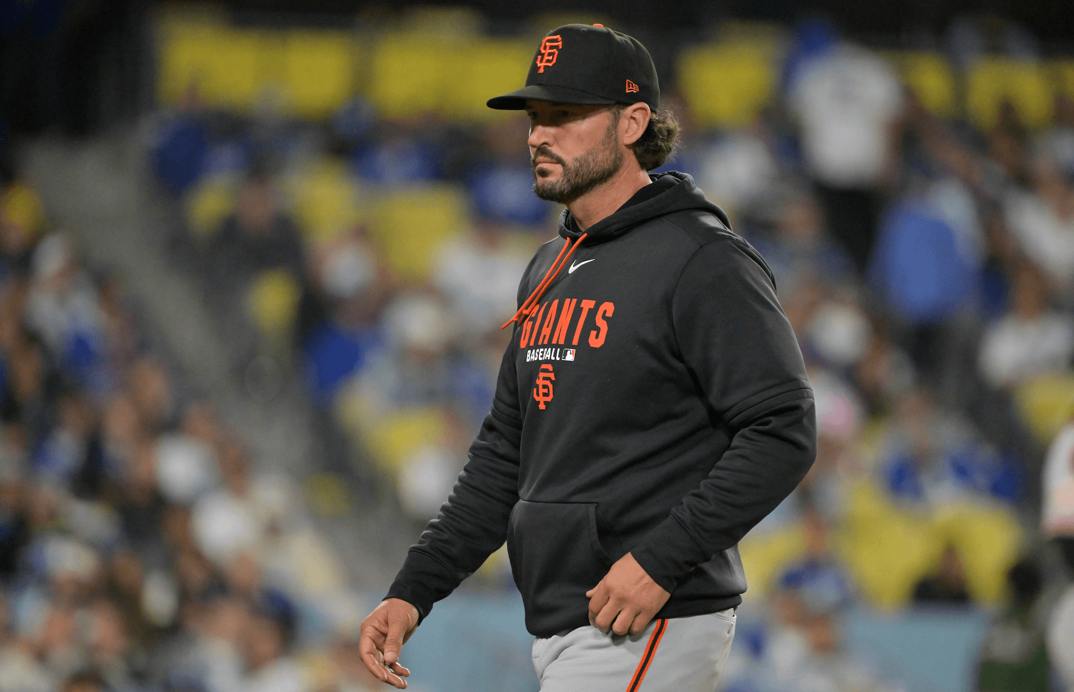 Giants manager Tony Vitello had to turn into the fun police before game against Dodgers because of former Vols outfielder Drew Gilbert