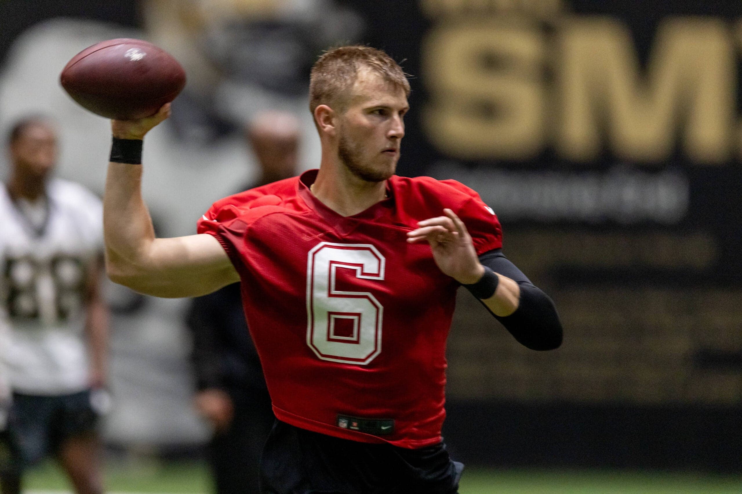 Saints QB Tyler Shough is already putting in extra work for his offense days before the 2026 NFL Draft