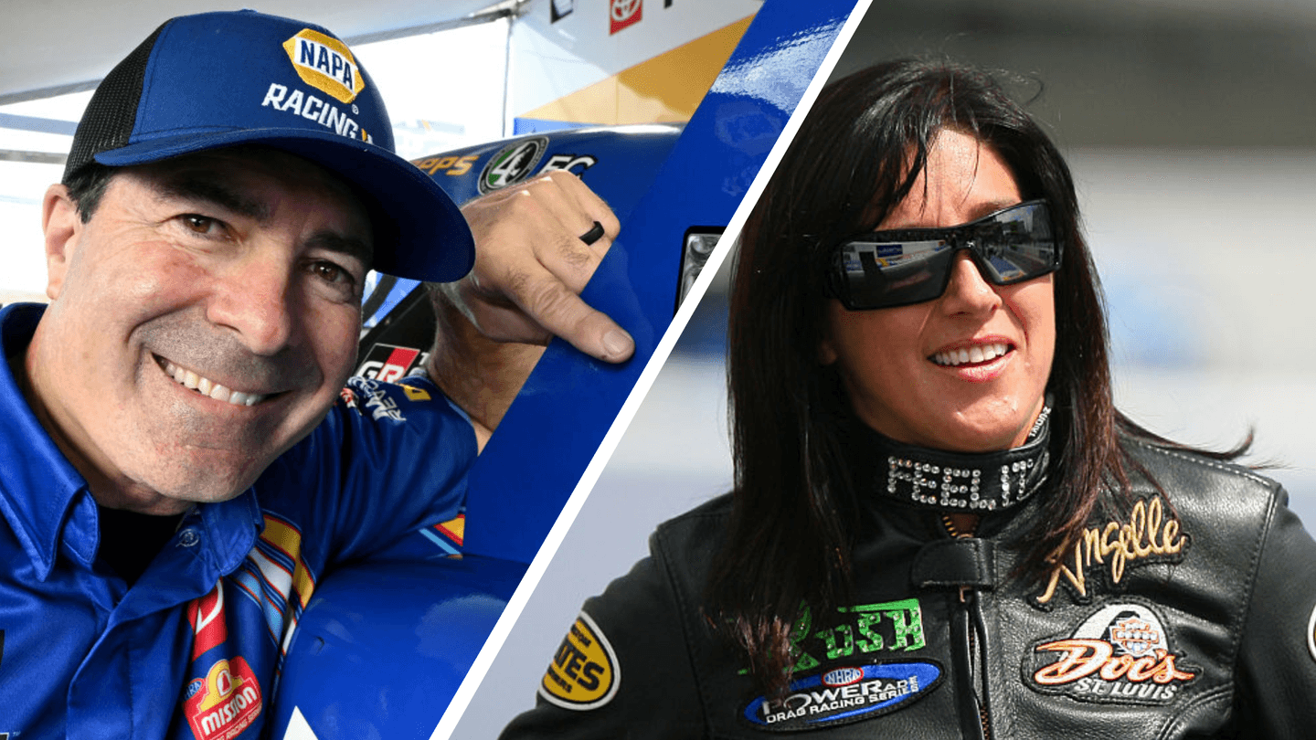 NHRA’s Ron Capps, Angelle Sampey Reach Ultimate Recognition Together