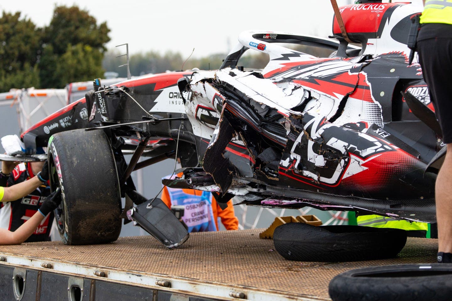 Bearman Escapes Major Injury After 50-g Crash