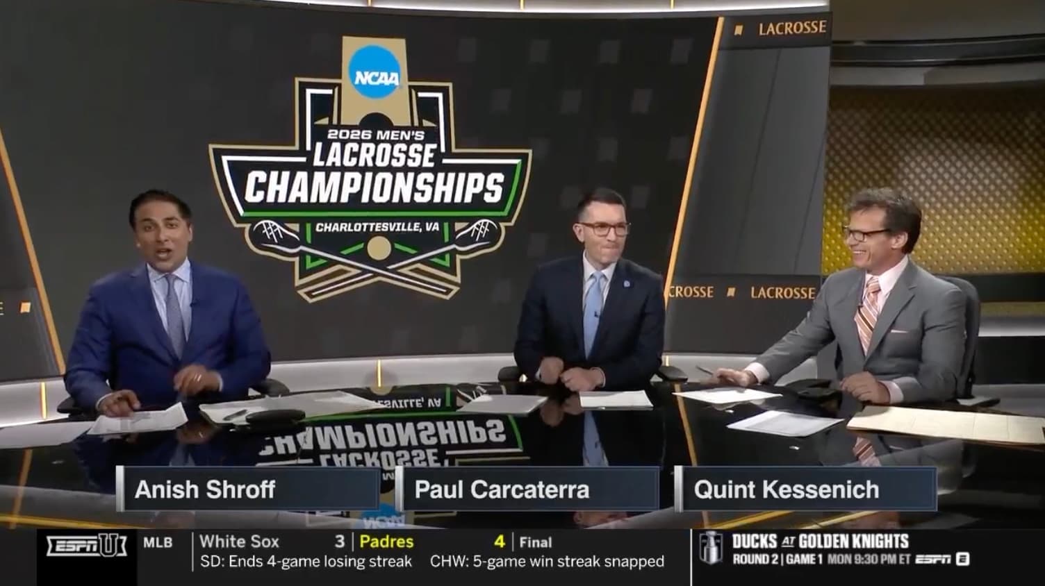ESPN’s Anish Shroff calls out NCAA bracket leak on men’s lacrosse selection show