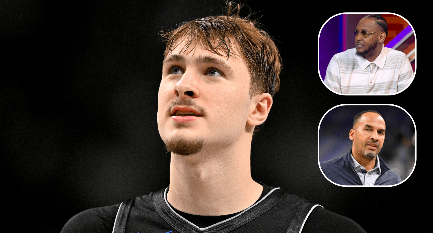 Carmelo Anthony wants Nico Harrison to get credit for Cooper Flagg’s Rookie of the Year win