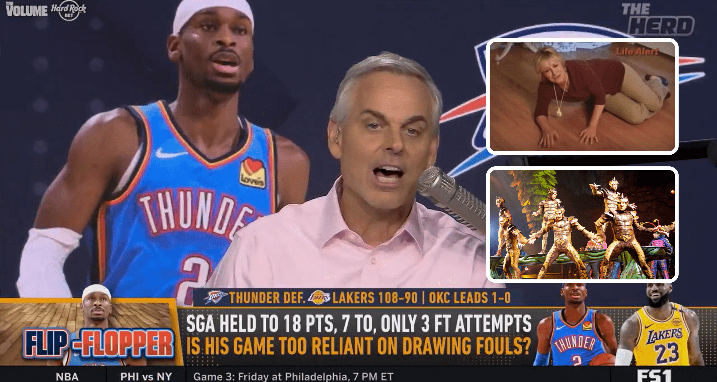 Colin Cowherd: SGA’s flops are like Life Alert meets Cirque du Soleil