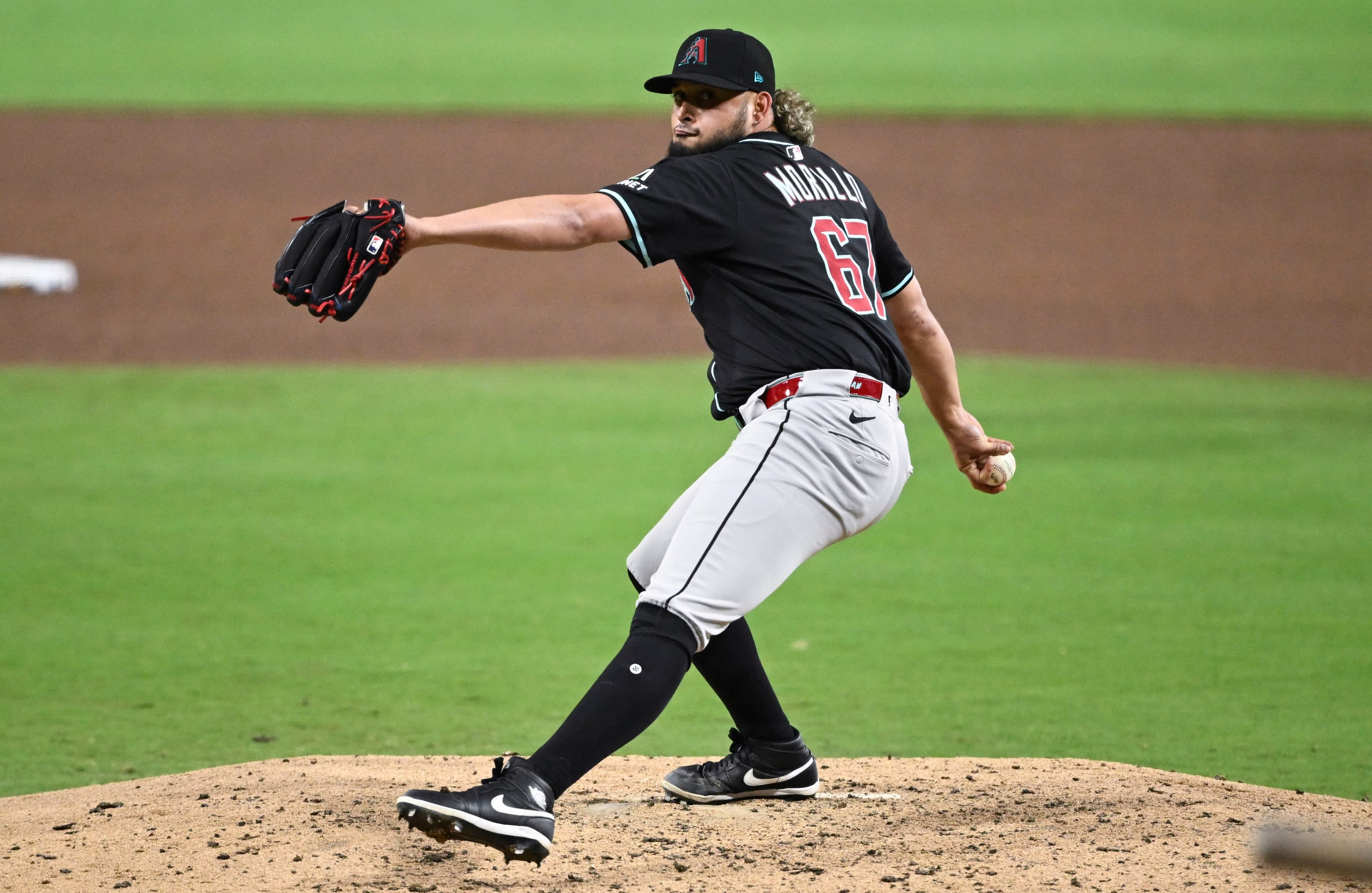 Diamondbacks' power-armed reliever filling up the zone, pushing for job