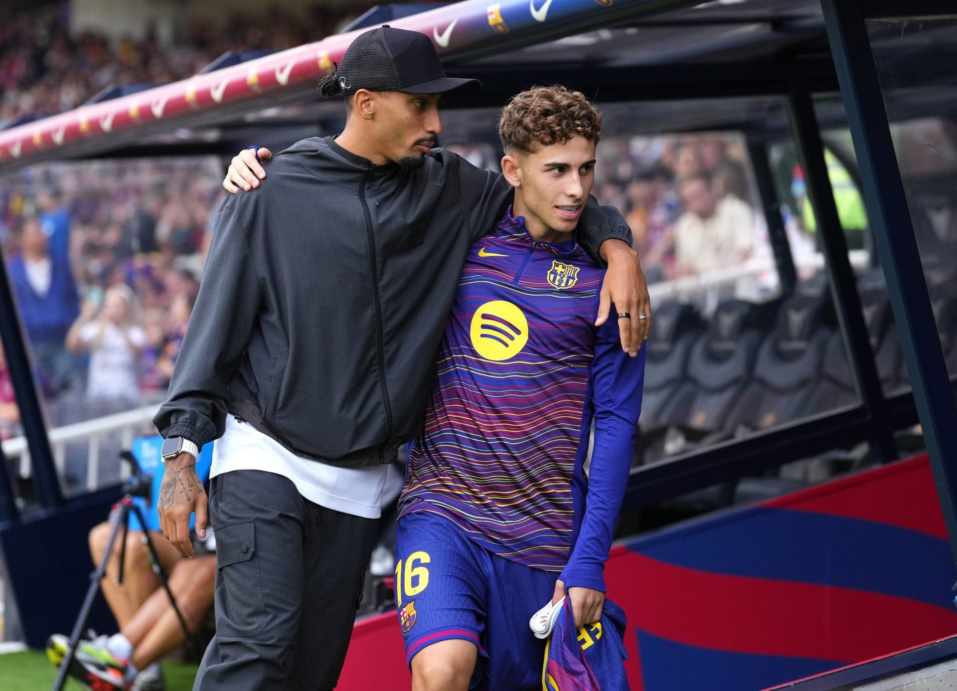 Raphinha sends touching message to Fermin Lopez after Barcelona star suffers World Cup heartbreak