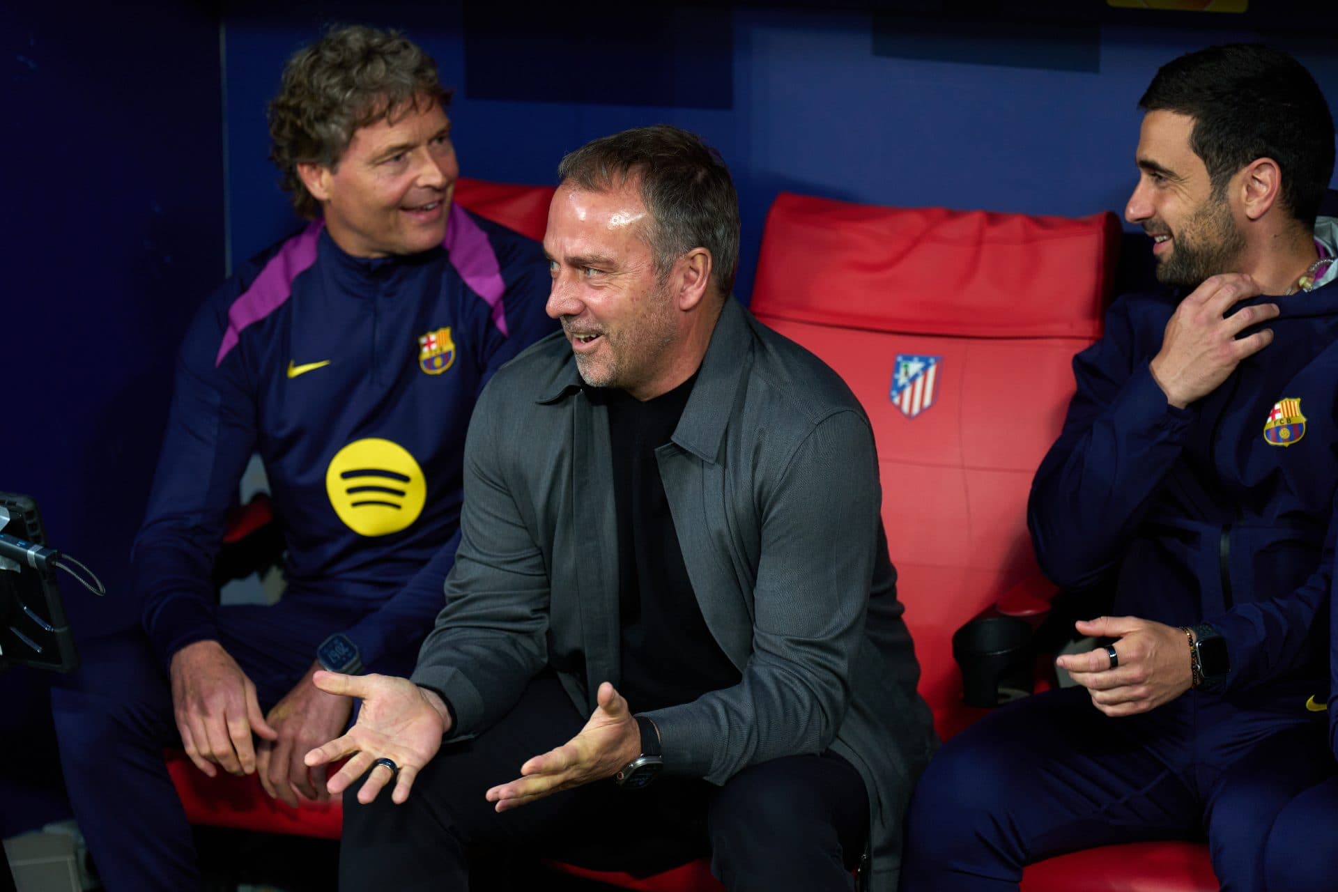 Barcelona dressing room reaction after Champions League exit as Laporta, Yuste show support